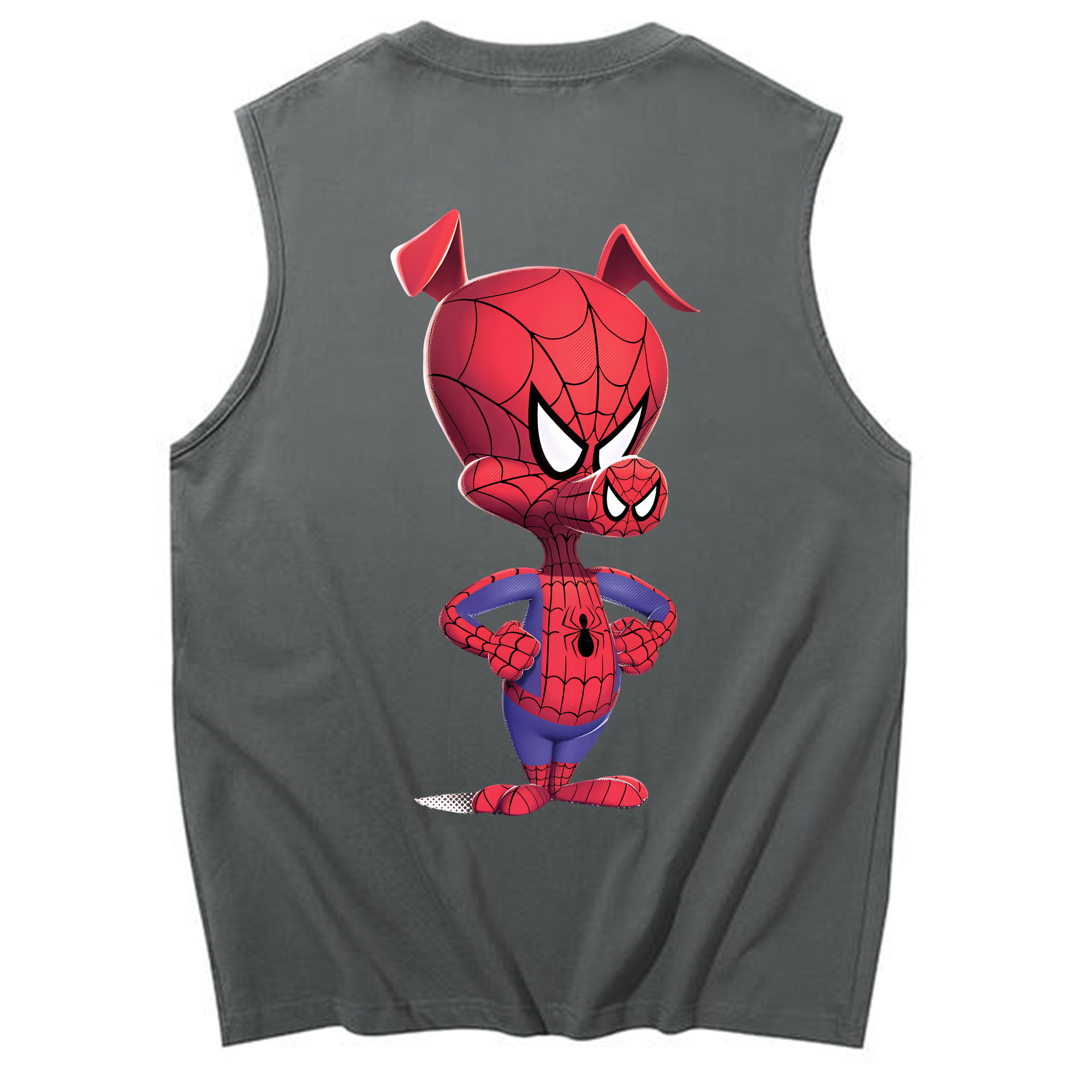 Spider Man スパイダーマン コットン100％タンクトップ（背面プリント）